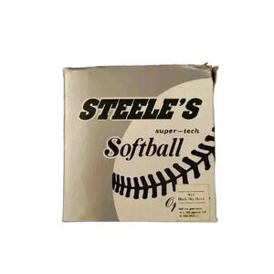 Vintage Steele's Supertech Black Sky Hawk 11 Inch White Stitch Leather Cover *RE